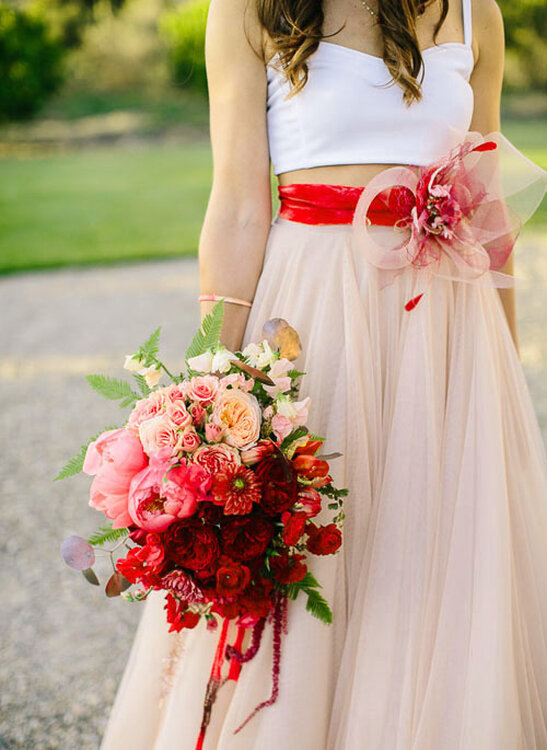 Add a Dash of Red to your Bridal Look