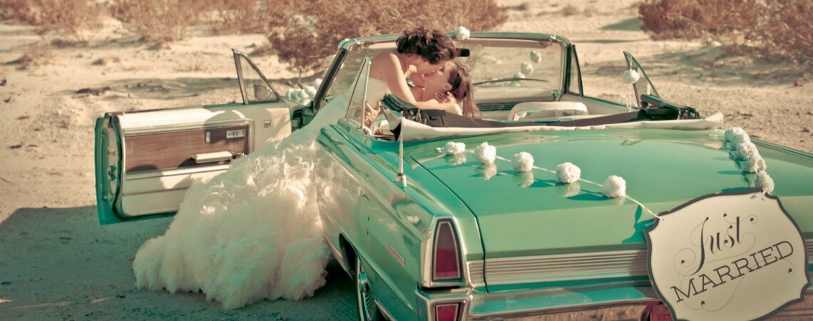 Desert Romance: Ashlee + Michelle's Real Wedding in Palm Springs