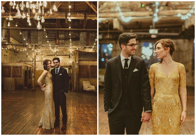 A Rustic Vintage Wedding In An Urban Loft Maya Uri Say I Do In New York